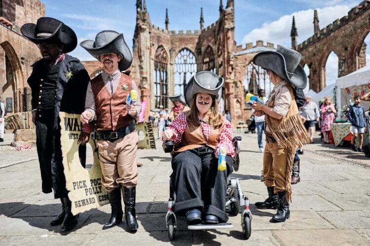 EGO Arts – The Outlaws, Godiva in the City, Cathedral Ruins